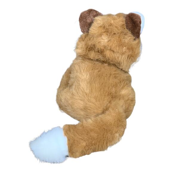 KellyToy Fox Stuffed Animal Brown White Vintage 90s Long Tail PlayPet 9" NEW - Picture 4 of 7
